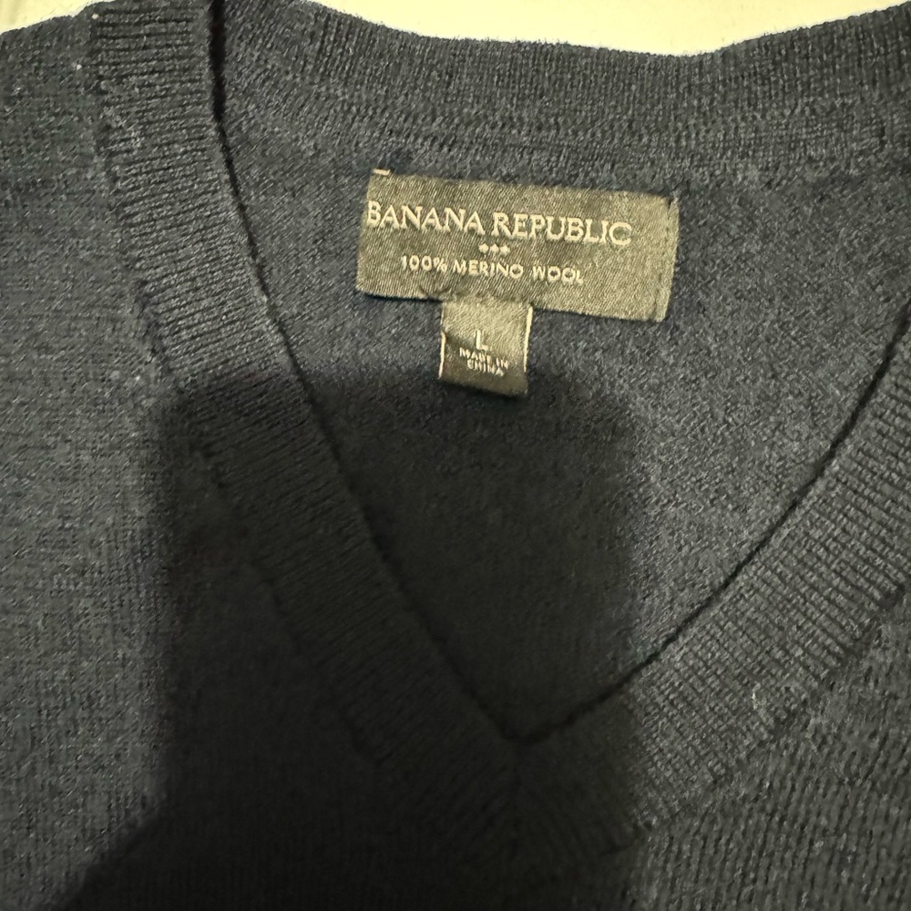 Blue wool women's sweater